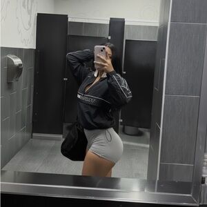 MISSGUIDED athletic half-zip windbreaker